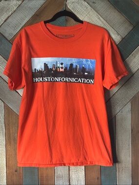 Astroworld Houston Skyline Orange Graphic Tee